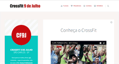 Desktop Screenshot of crossfit9dejulho.com