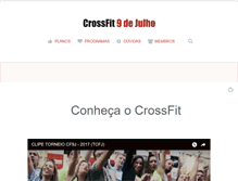 Tablet Screenshot of crossfit9dejulho.com